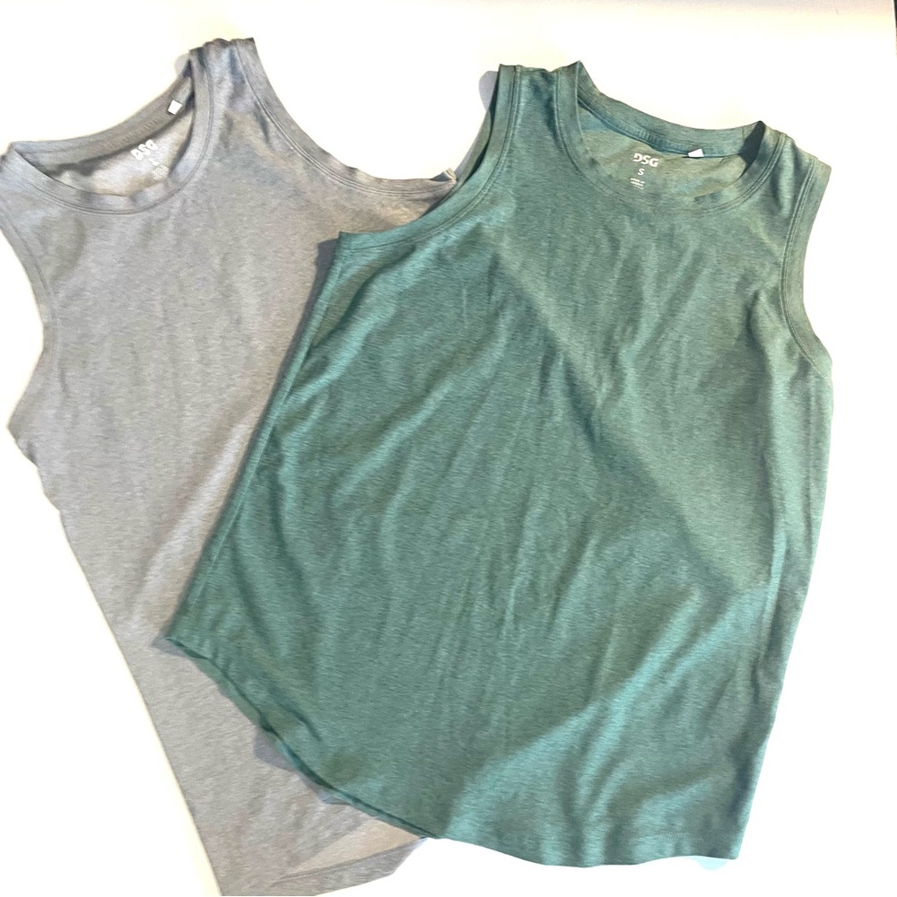 Bundle: DSG Green and Light Gray Athletic Tank Top Set. S - Picture 4 of 10